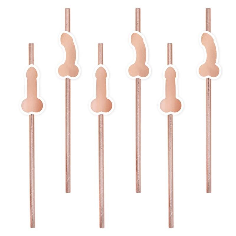 Pillit polttareihin – Penis-ruusukultaiset 8 kpl