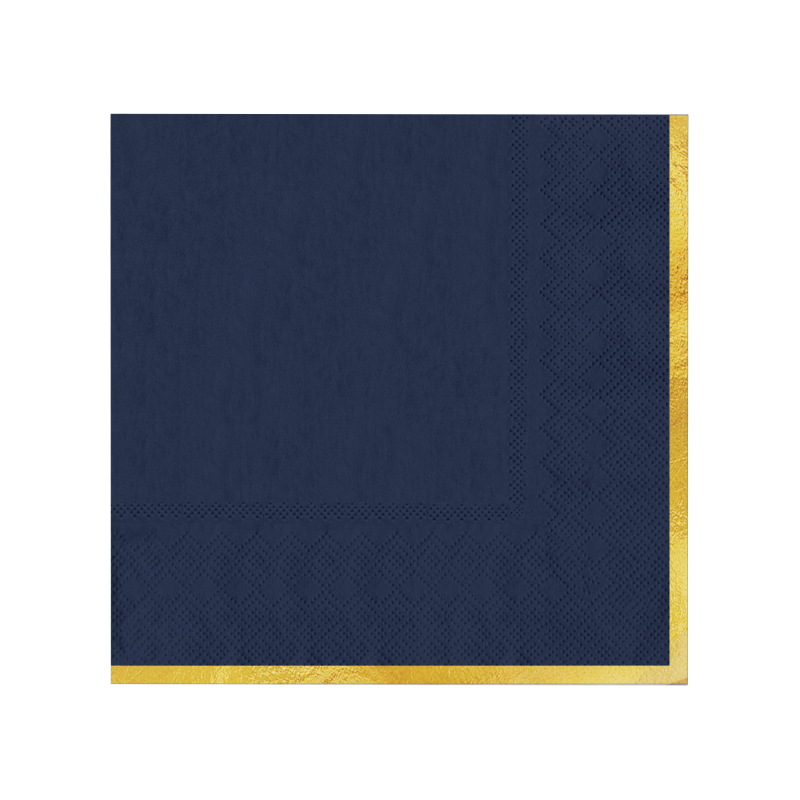 Klassiset kultaiset lautasliinat NAVY 10 kpl
