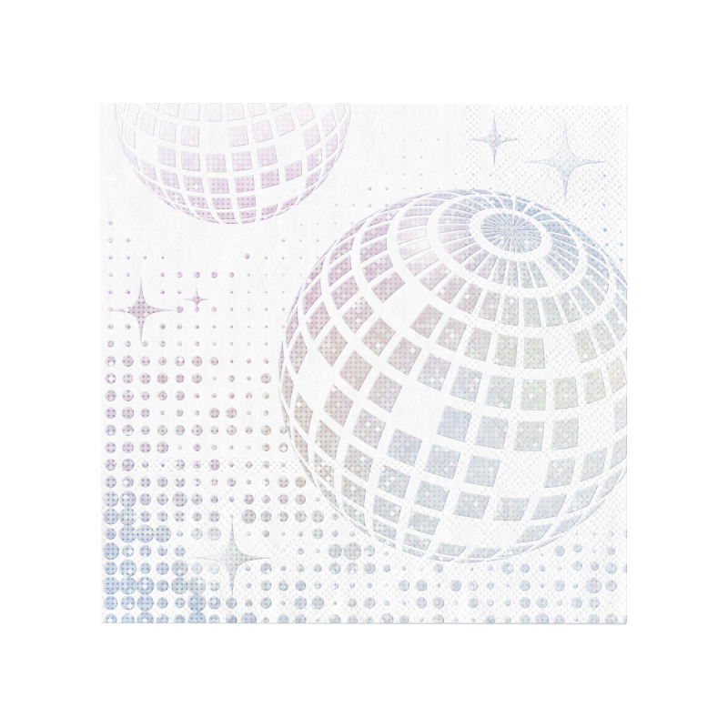 Hopeiset disco-lautasliinat 10 kpl