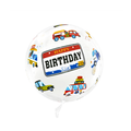 Läpinäkyvä pyöreä Cars-ilmapallo – 45 cm – 1 kpl