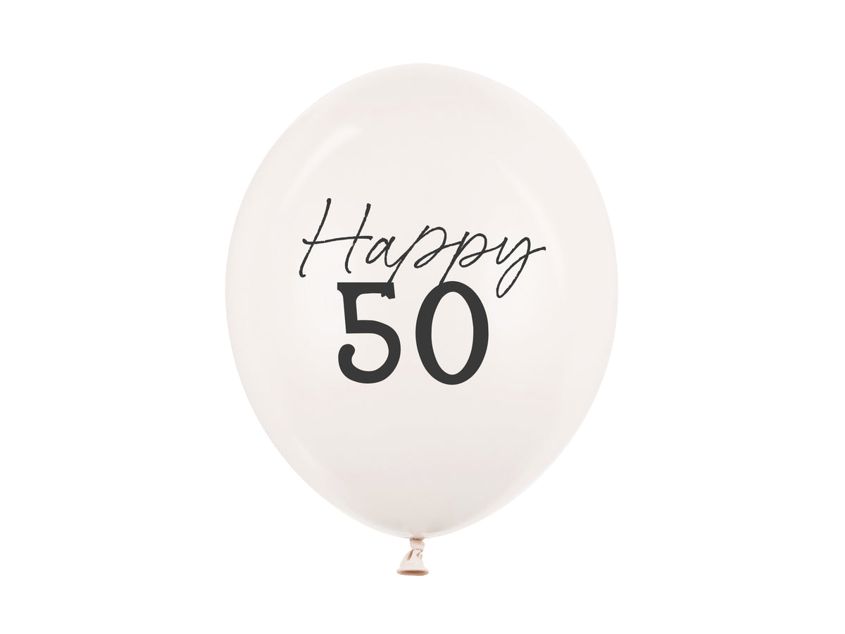 Ilmapallo 50 – Luonnonvalkoinen, 30 cm | Pallopajan irtovalikoima