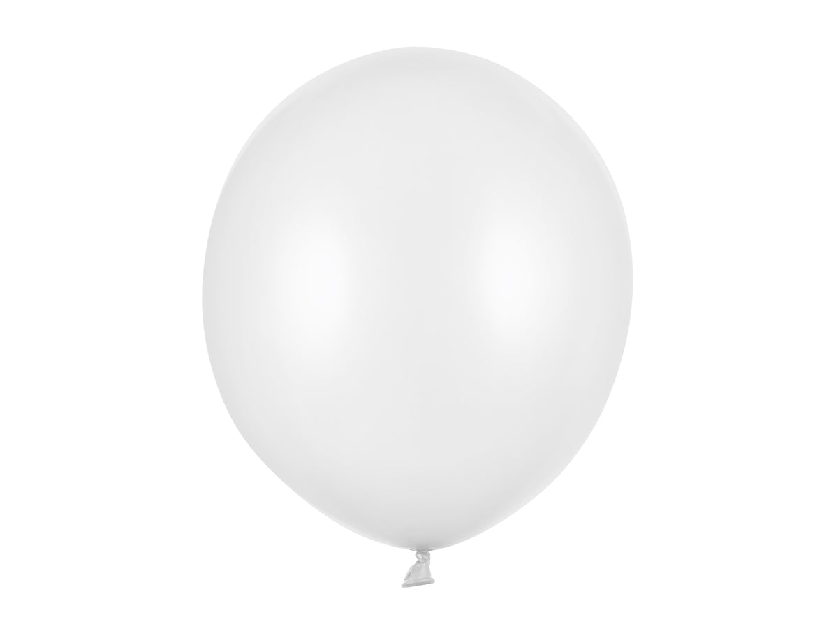 Ilmapallo – Metallinhohtoinen valkoinen, 30 cm | Pallopajan irtovalikoima