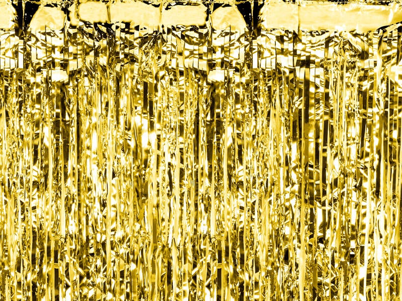 Juhlaverho – kulta – 100 × 200 cm