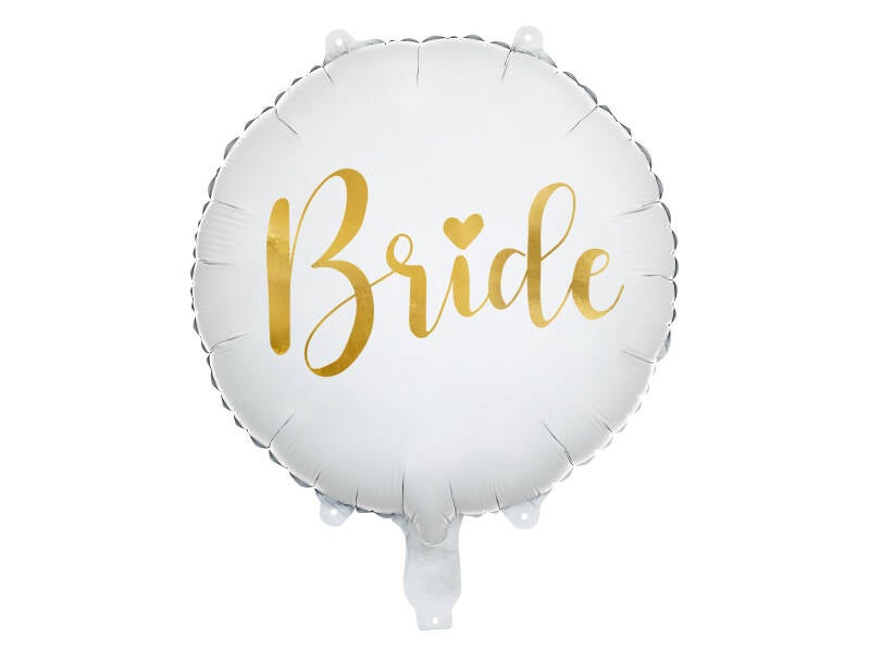 Foliopallo ”Bride” – 45 cm – valkoinen