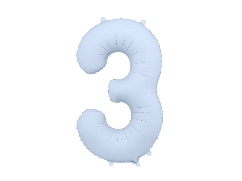 Numerofoliopallo ”3” – 86 cm – Misty blue