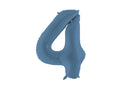 Numerofoliopallo ”4” – 86 cm – tummansininen