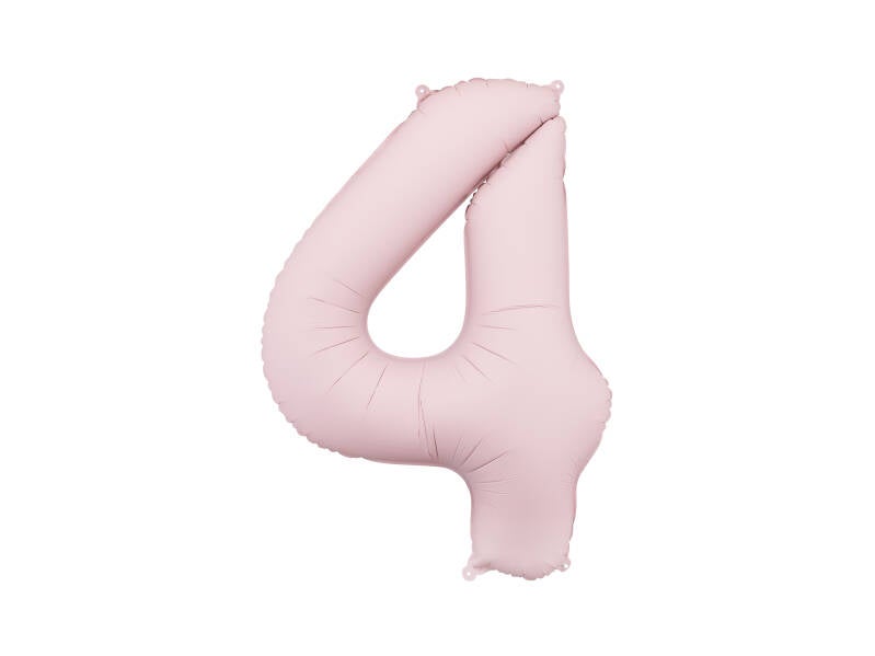 Numerofoliopallo ”4” – 86 cm – vaaleanpunainen