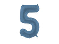 Numerofoliopallo ”5” – 86 cm – tummansininen