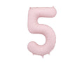 Numerofoliopallo ”5” – 86 cm – vaaleanpunainen