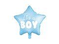 Foliopallo Tähti – It's a Boy – vaaleansininen – 48 cm