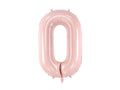 Numerofoliopallo ”0” – 72 cm – vaaleanpunainen