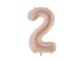 Numerofoliopallo ”2” – 72 cm – tumma beige