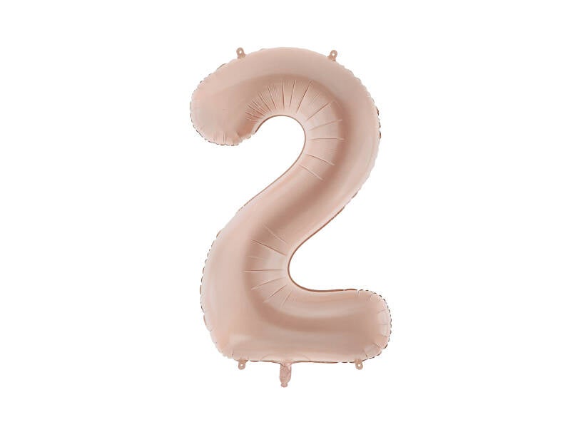 Numerofoliopallo ”2” – 72 cm – tumma beige