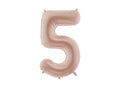 Numerofoliopallo ”5” – 72 cm – tumma beige