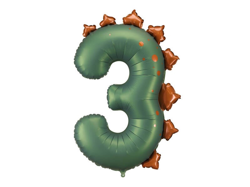 Foliopallo Numero 3 Dino – 92 cm – tummanvihreä