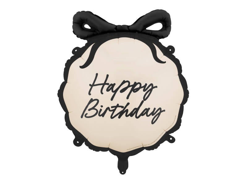 Pyöreä foliopallo Happy Birthday – värilajitelma – 47 – 5 x 45 cm