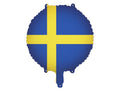 Foliopallo Ruotsin lippu – 35 cm