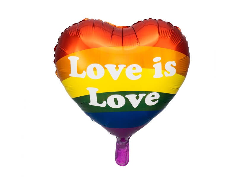 Foliopallo Love is Love – 35 cm – värilajitelma