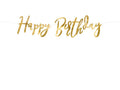Happy Birthday -banneri kulta 16 – 5 x 62 cm