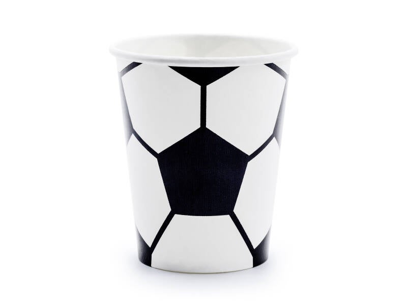Pahvimukit Football – 260 ml – värilajitelma
