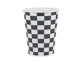 Pahvimukit Checkered Flag – 220 ml – värilajitelma