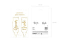 Lasitarrat ″Bride & Groom″ – kulta – 2 kpl