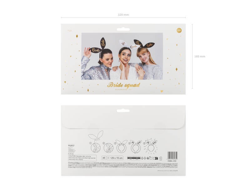 Bride Squad -pannat – värilajitelma – 15 x 29 cm