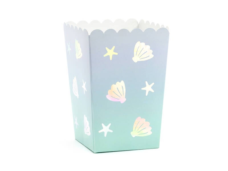 Popcorn-rasiat Mermaid – värilajitelma – 7 x 7 x 12 – 5 cm