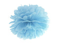 Silkkipaperipompom – vaalea sumunsininen – 35 cm