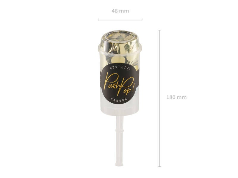 Konfettitykki Push Pop kulta