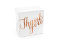 Koristeelliset kakkurasiat – Thank You – ruusukulta – 14 × 8 – 5 × 14 cm