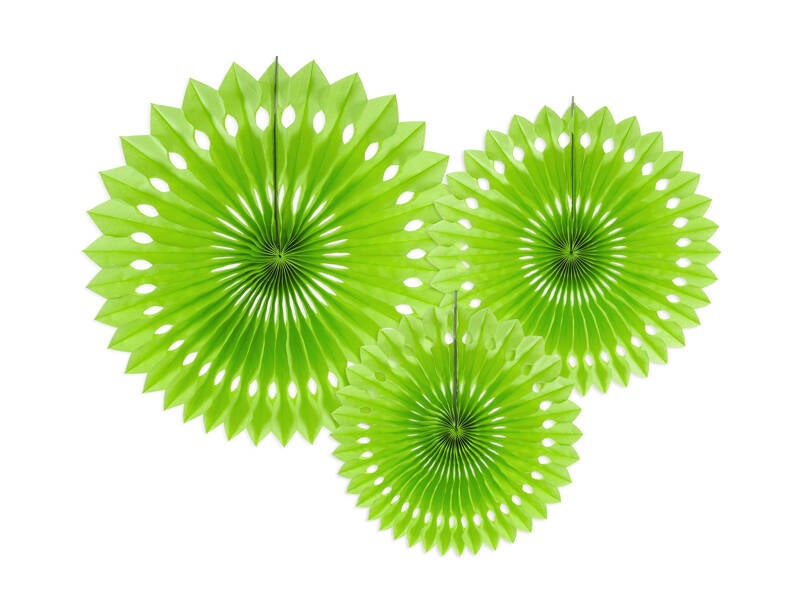Koristeviuhkat – Omenanvihreä – 20–30 cm – 3 kpl