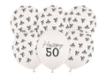 Ilmapallot 50 vuotta – pastellinvalkoinen – 30 cm