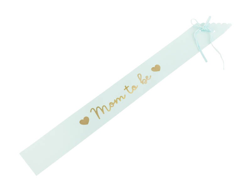 Olkanauha Mom to Be – vaalea tiffanynsininen – 75 cm