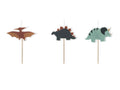 Syntymäpäiväkynttilät Dinosaurs – 3 cm – värilajitelma