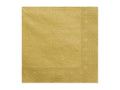 Paperiservetit – Metallinhohtoinen kulta – 33 × 33 cm – 20 kpl