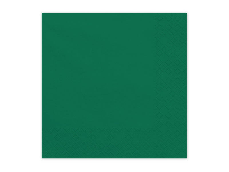 Paperiservetit – Tummanvihreä – 33 × 33 cm – 20 kpl