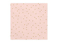 Paperiservetit Dots – Vaaleanpunainen/kulta – 33 × 33 cm – 20 kpl