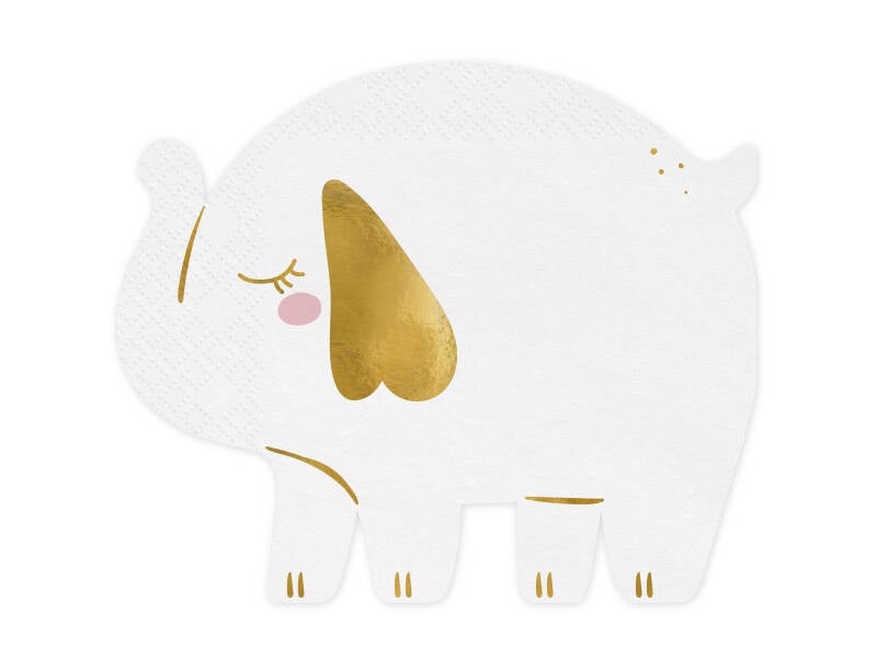 Lautasliinat Elephant – valkoinen – 16 x 13 – 5 cm