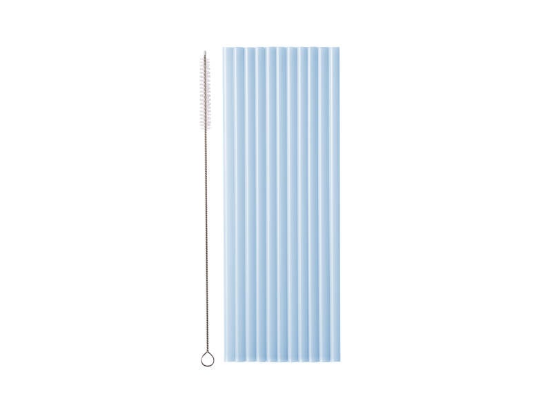 Muovipillit – Vaaleansininen – 23 cm – 12 kpl
