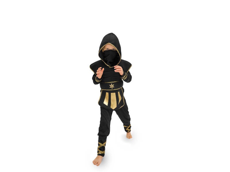 Ninja-asu – musta – koko 116–128 cm