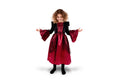 Lasten vampyyriasu – musta/punainen – koko 116–128 cm