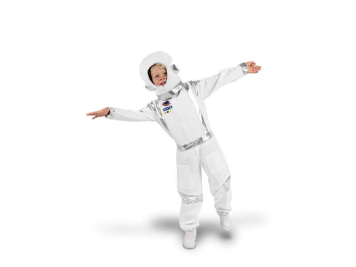 Astronauttiasu – valkoinen – koko 116–128 cm