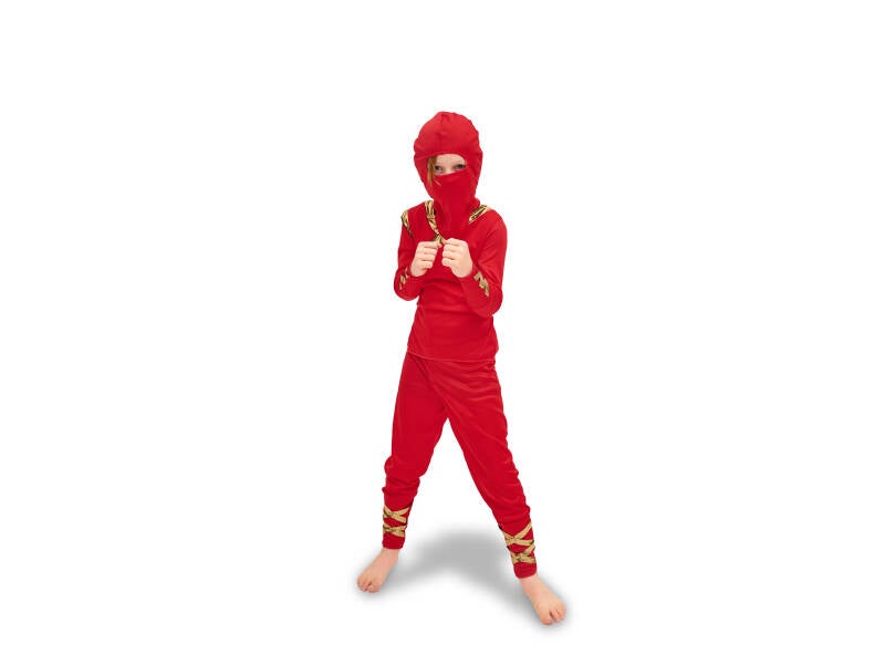 Ninja-asu – punainen – koko 96–116 cm