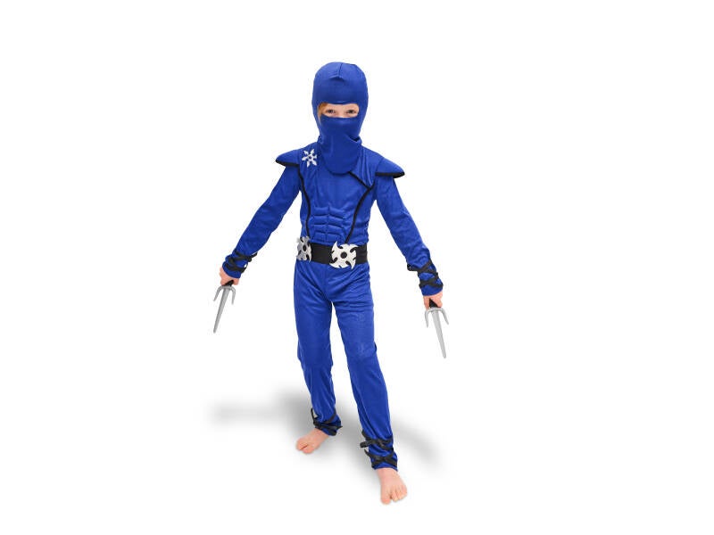 Ninja-asu – sininen – koko 116–128 cm