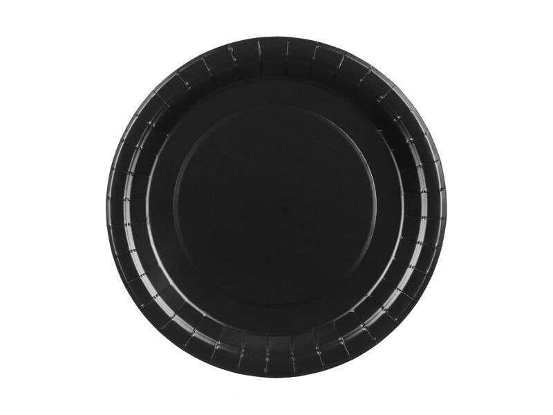Paperilautaset – Musta – 23 cm – 6 kpl