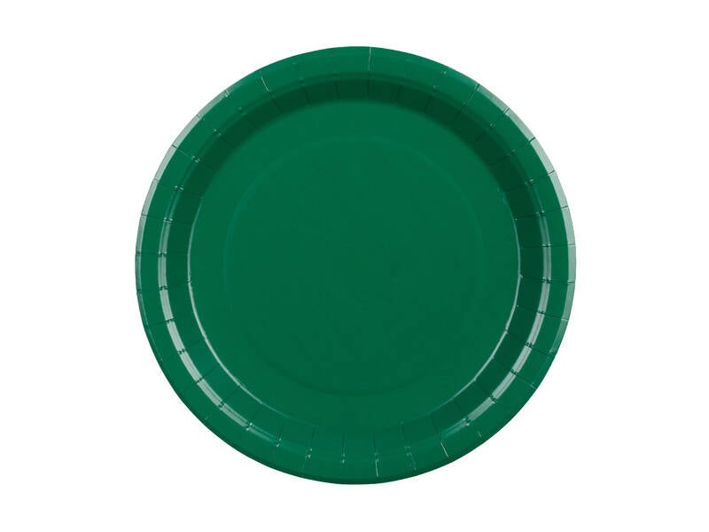 Paperilautaset – Tummanvihreä – 23 cm – 6 kpl