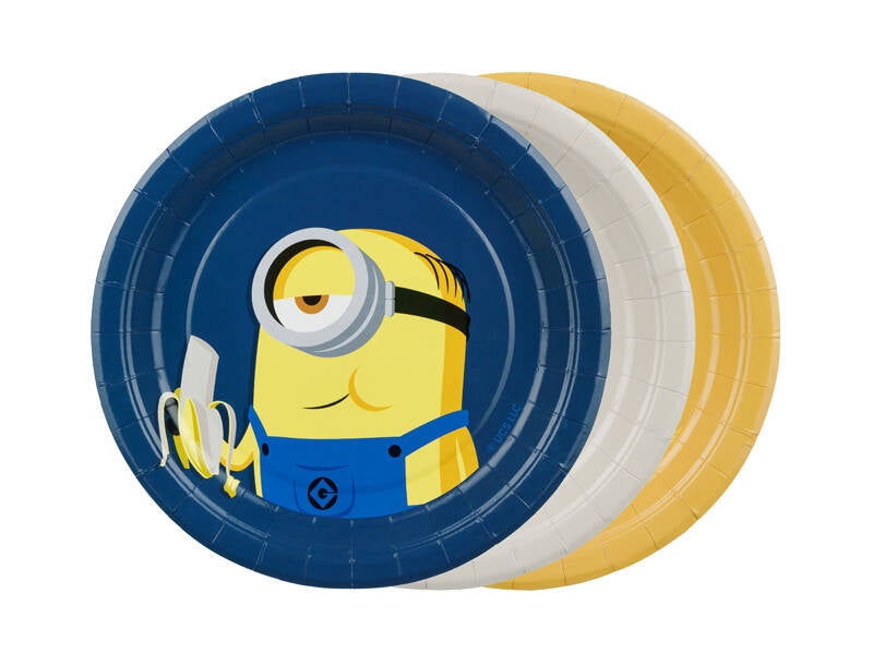 Paperilautaset Minions – 18 cm – 6 kpl