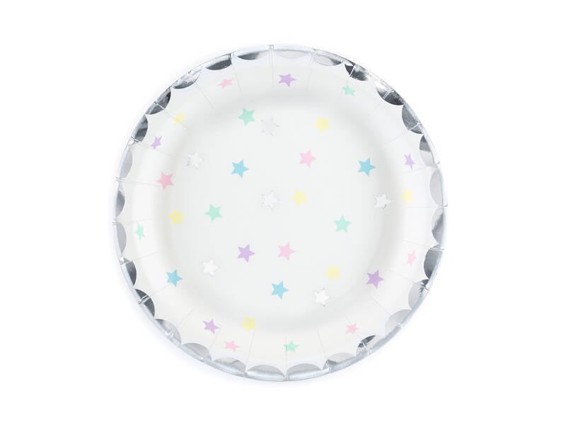 Paperilautaset Unicorn – Tähdet – 18 cm – 6 kpl