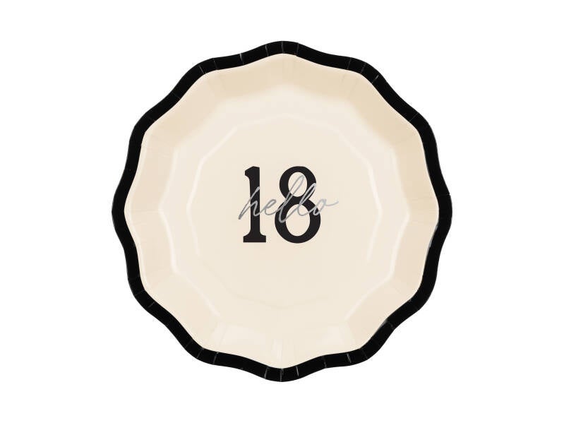 Paperilautaset Hello 18 – 18 cm